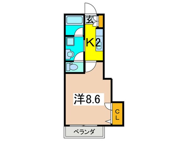 バンヴェ－ル宮前の物件間取画像